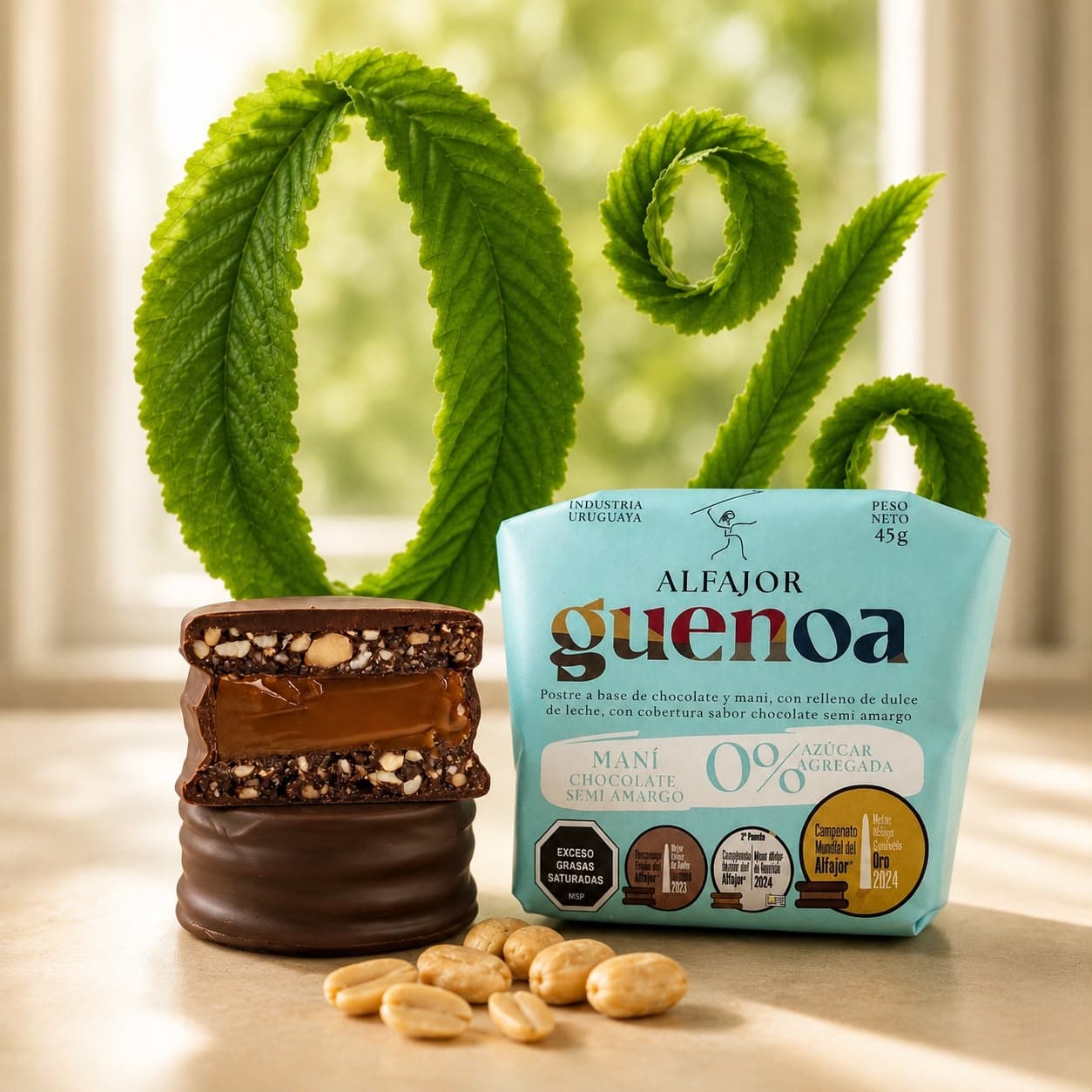 Alfajor de Maní 0% Azúcar Agregada