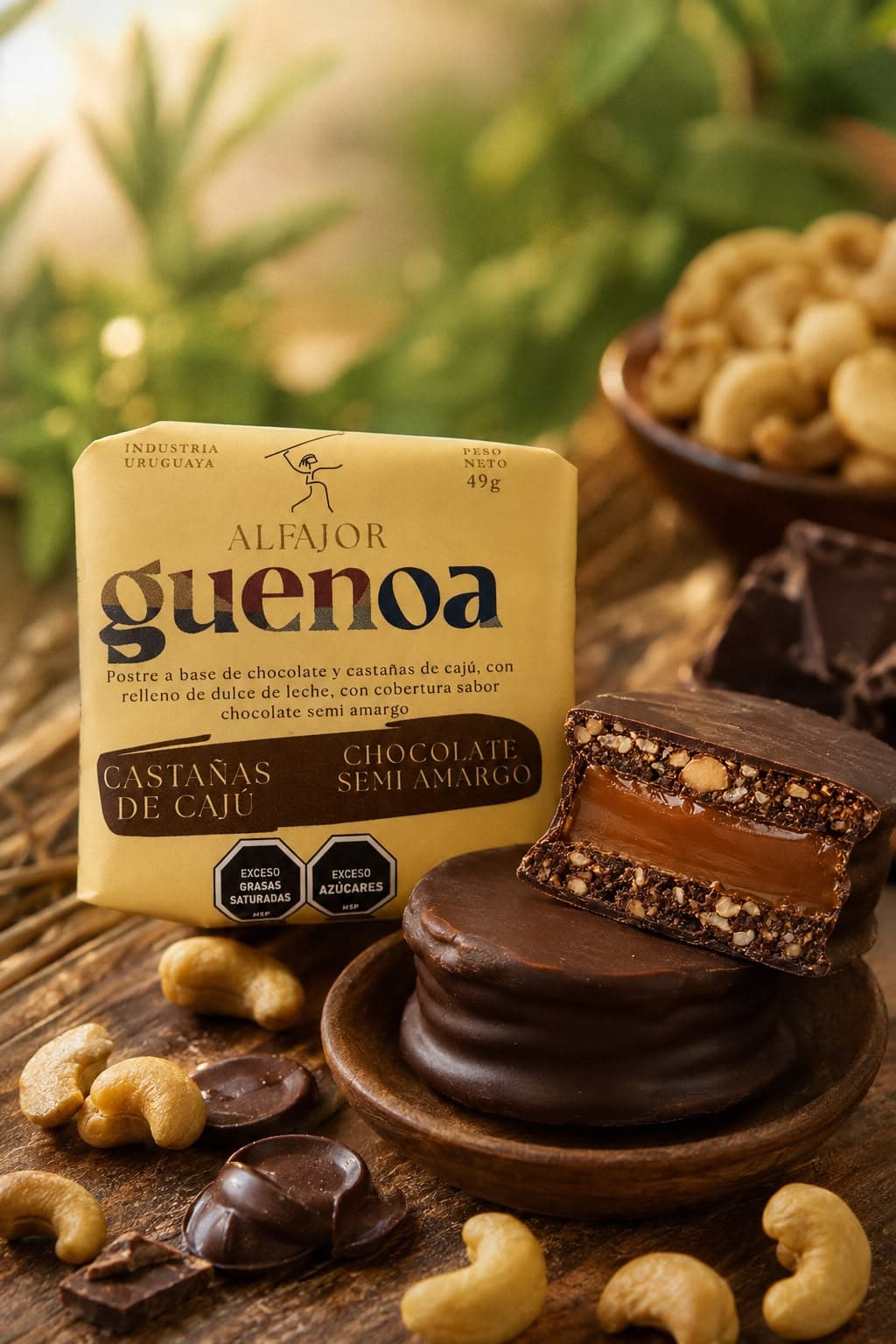 Alfajor de Castañas de Cajú